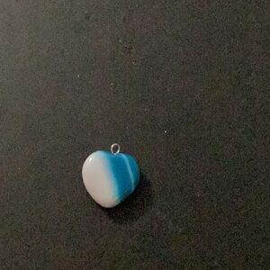 Chic Blue and White Heart Necklace